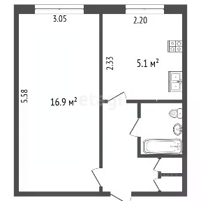 Продается 1-комн. квартира, 29,2 м²