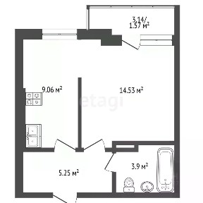 Продается 1-комн. квартира, 32,8 м²