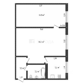 Продается 2-комн. квартира, 44,6 м²