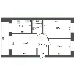 Продается 3-комн. квартира, 61 м²