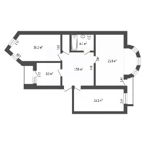 Продается 3-комн. квартира, 95,6 м²
