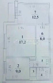Продается 2-комн. квартира, 54 м²