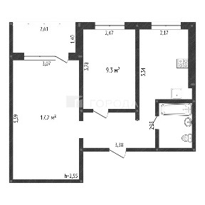 Продается 2-комн. квартира, 43 м²