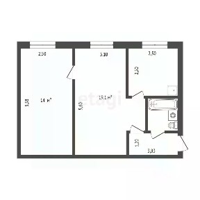 Продается 2-комн. квартира, 45 м²