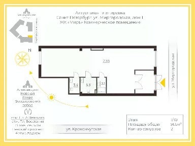 Санкт-Петербург, р-н Центральный, Лиговка-Ямская, Миргородская ул., 1