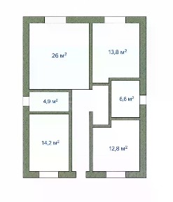 Продается 1-этажный дом, 103 м²