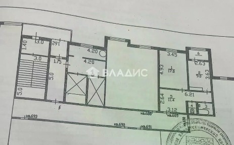 Продается 1-комн. квартира, 42,9 м²