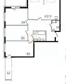 Продается 3-комн. квартира, 91,1 м²
