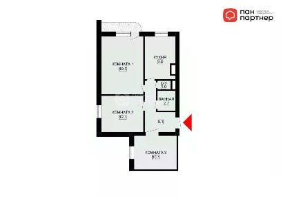 Продается 3-комн. квартира, 63,3 м²
