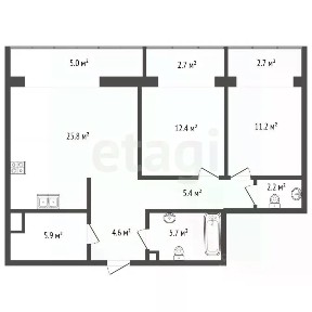 Сдается 3-комн. квартира, 76 м²