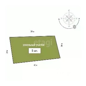 Продается 1-этажный дом, 19,8 м²