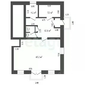 Продается торговая площадь, 70 м²