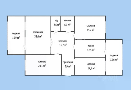 Продается 4-комн. квартира, 163,7 м²