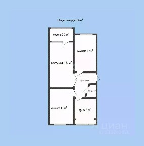 Продается 3-комн. квартира, 69 м²