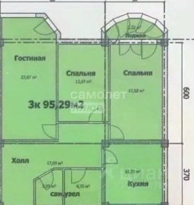 Продается 3-комн. квартира, 100 м²