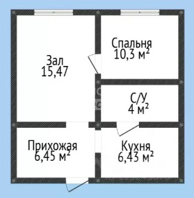 Продается 2-комн. квартира, 42,65 м²