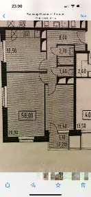 Продаются 2-комн. апартаменты, 58 м²