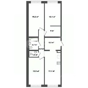 Продается 3-комн. квартира, 79,9 м²