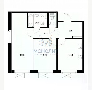 Продается 2-комн. квартира, 57,4 м²