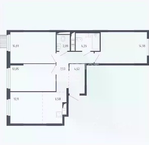 Продается 4-комн. квартира, 74,8 м²