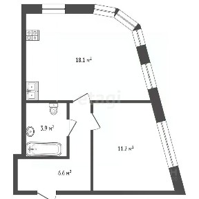 Продается 1-комн. квартира, 39,8 м²