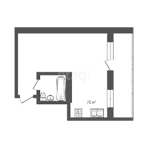 Продается студия, 31 м²