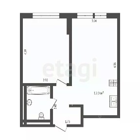 Продается 1-комн. квартира, 39 м²