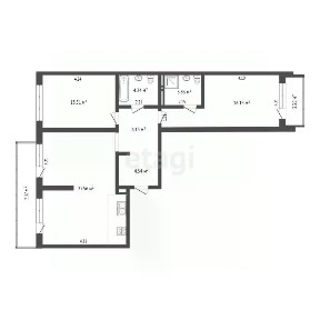 Продается 2-комн. квартира, 77,2 м²