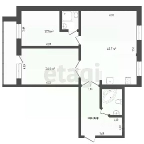 Продается 2-комн. квартира, 112 м²