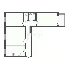 Продается 3-комн. квартира, 59 м²