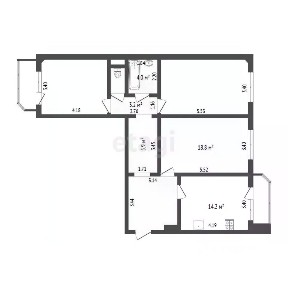 Продается 3-комн. квартира, 90 м²