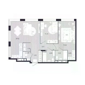 Продается 2-комн. квартира, 83,5 м²
