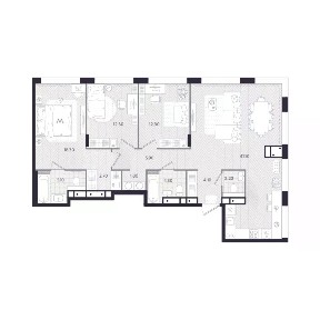 Продается 3-комн. квартира, 110,1 м²