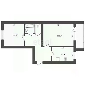 Продается 2-комн. квартира, 51 м²