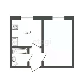 Продается 1-комн. квартира, 32,8 м²