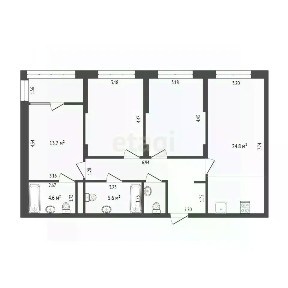 Продается 3-комн. квартира, 97 м²