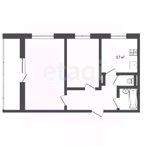 Продается 2-комн. квартира, 49,9 м²