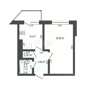 Продается 1-комн. квартира, 35,5 м²