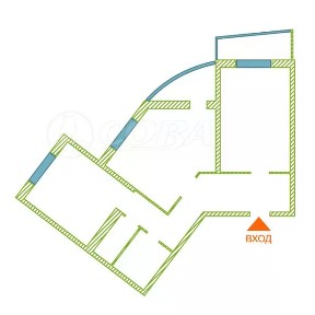 Продается 2-комн. квартира, 73,1 м²