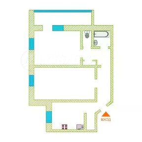 Продается 2-комн. квартира, 53 м²