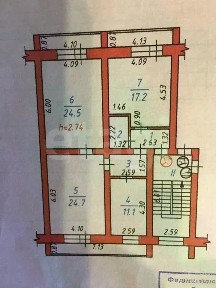 Продается 3-комн. квартира, 88 м²