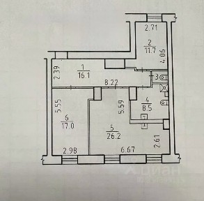 Сдается 3-комн. квартира, 82 м²