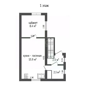 Продается 2-этажный дом, 60 м²