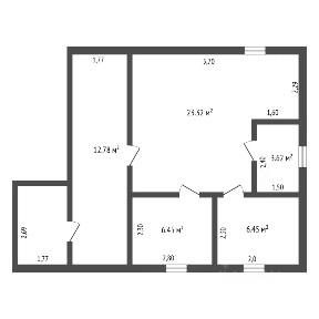 Продается 1-этажный дом, 64 м²