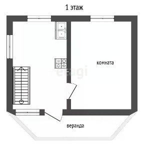 Продается 2-этажный дом, 60 м²