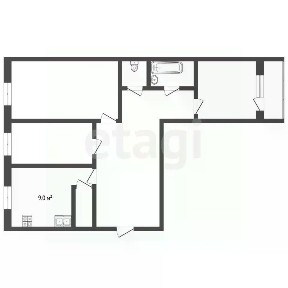 Продается 3-комн. квартира, 62,3 м²