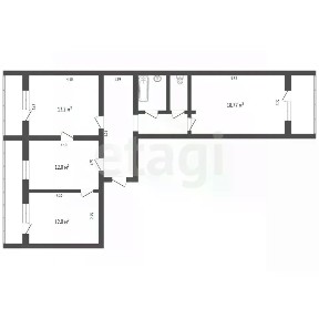 Продается 3-комн. квартира, 89,1 м²