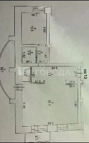 Продается квартира свободной планировки, 59 м²