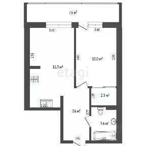 Продается 2-комн. квартира, 50 м²