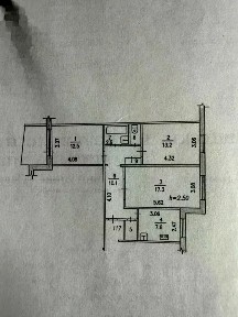 Продается 3-комн. квартира, 66,2 м²